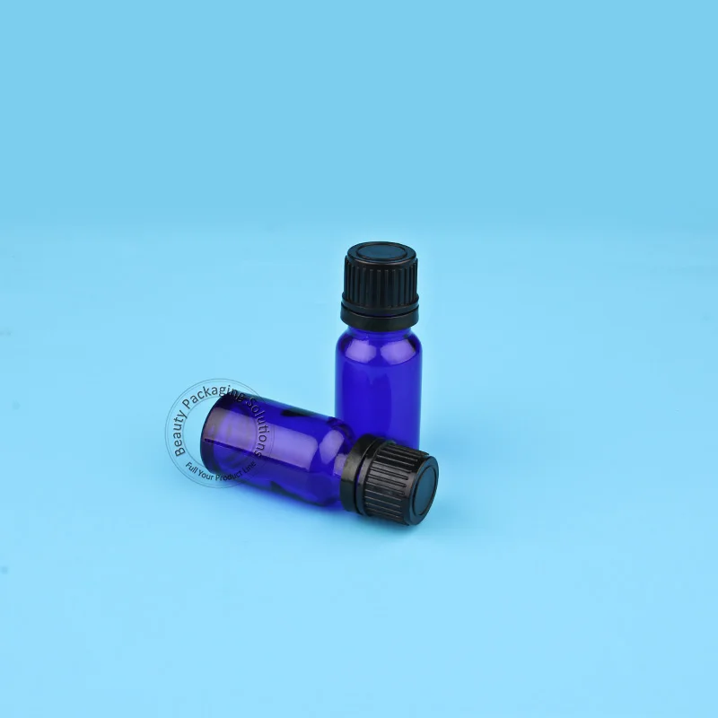 Пустая Высококачественная стеклянная бутылка для эфирного масла кобальтового