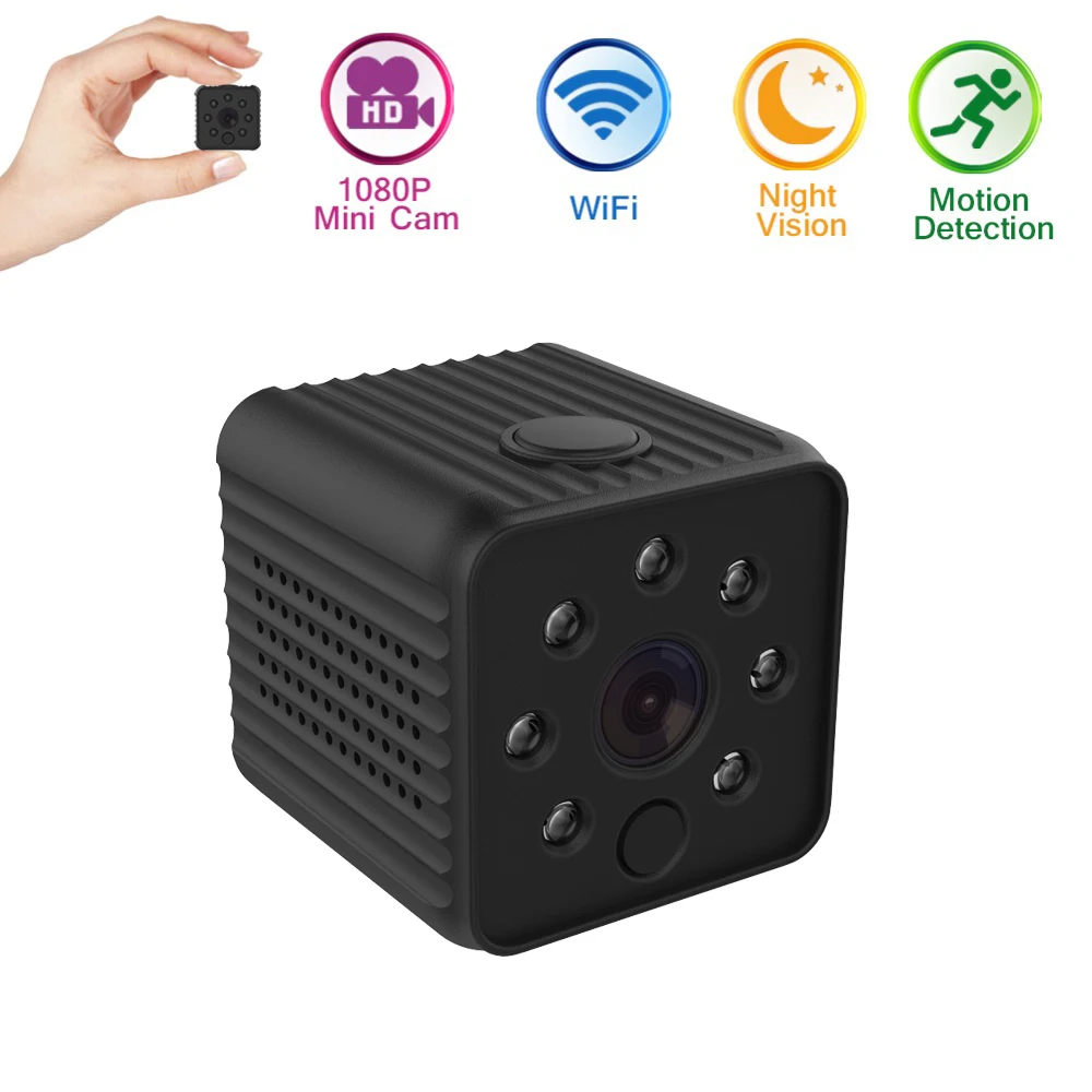 FHD 1080P мини камера ip wifi Мини Беспроводная ip камера ночного видения маленькая микро видеокамера для android телефона и ios DV DVR hd
