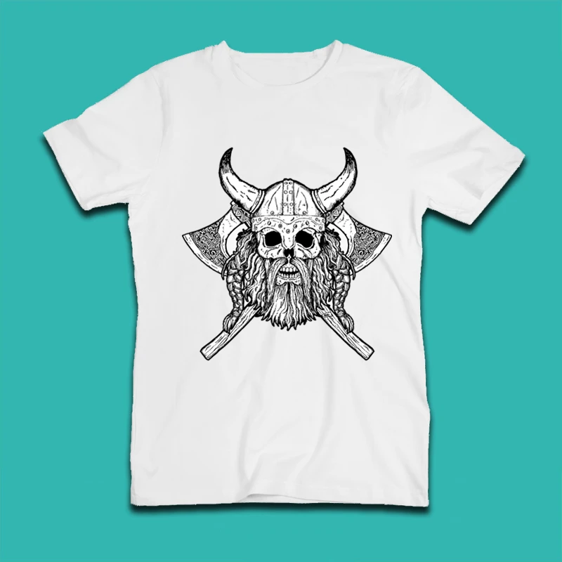 Vikings Ragnar Lothbrok Warrior King Дизайнерские мужские футболки с принтом 2019 Летняя