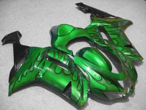 Комплект обтекателей для мотоцикла KAWASAKI Ninja ZX6R 636 07 08 ZX 6R 2007 2008 zx6r ABS черный Пламя