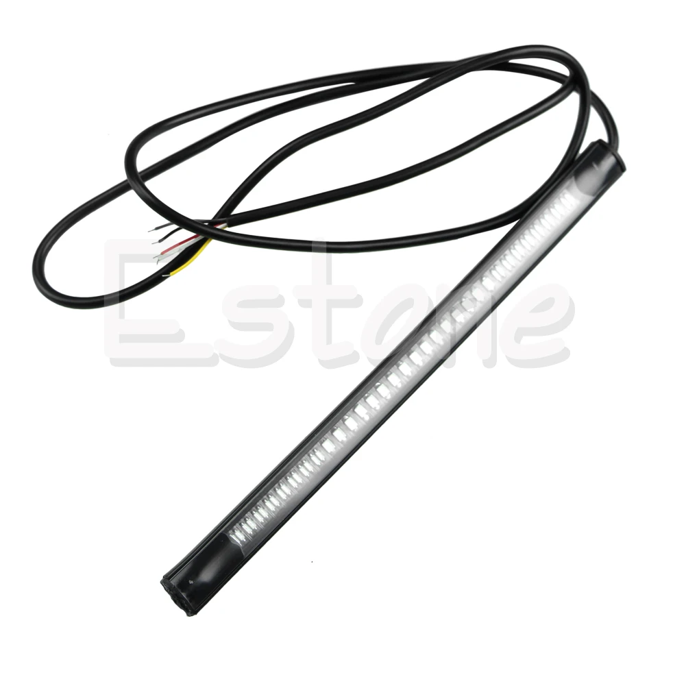 48 светодиодный гибкий мотоцикл светильник полосы тормоза задних фонарей