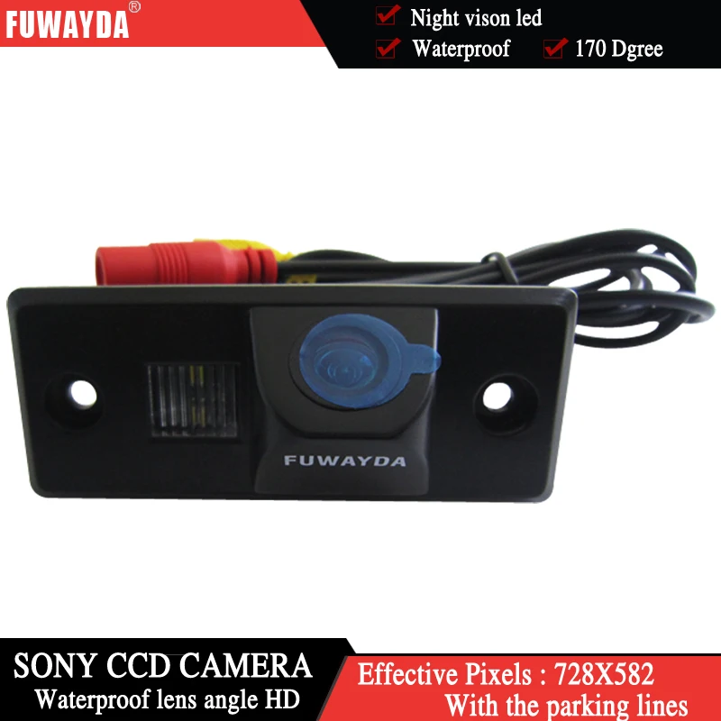 Цвет FUWAYDA для SONY CCD чип камера заднего вида Водонепроницаемая ночного видения PORSCHE
