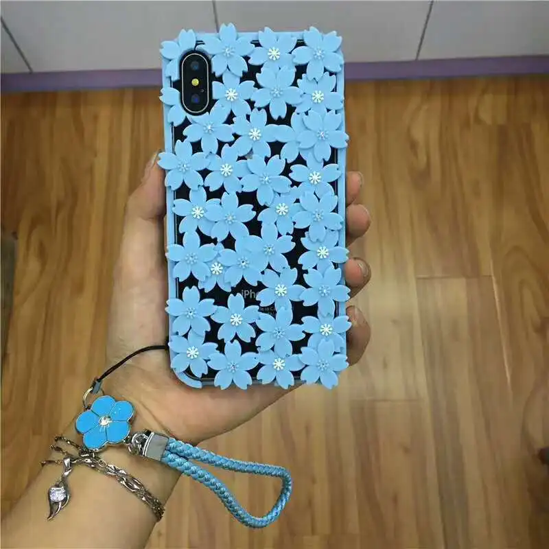 Himtop ТПУ силиконовый Полые точки дрель цветок оболочки для iPhone 6 7 8 X плюс|Бамперы| |