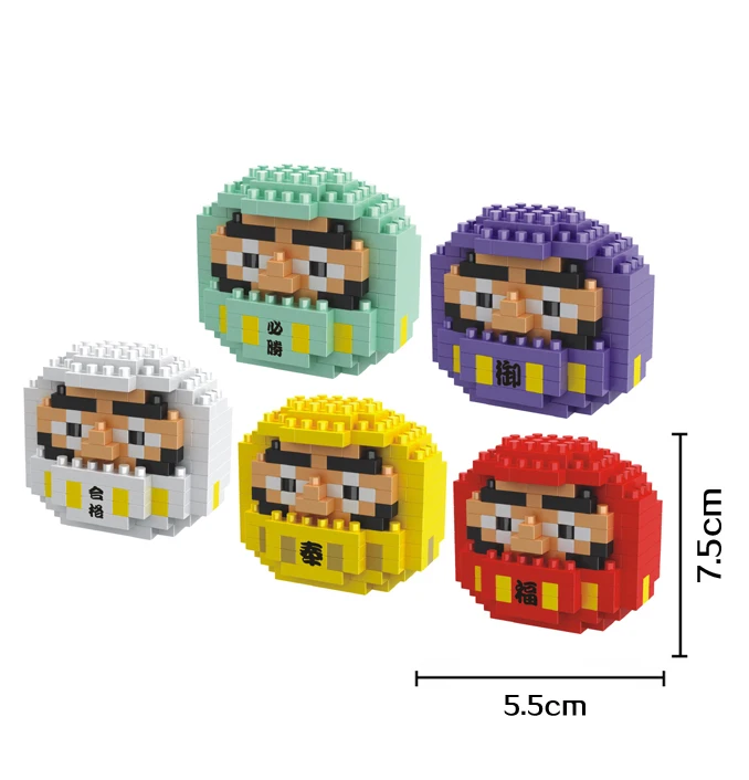 HC маленькие блоки в японском стиле Kokeshi Кукла строительные игрушки подарки ко дню