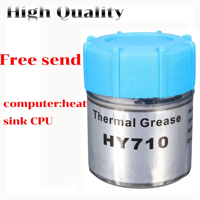 Высококачественная Серебристая силиконовая термопроводящая смазка HY710 15 г