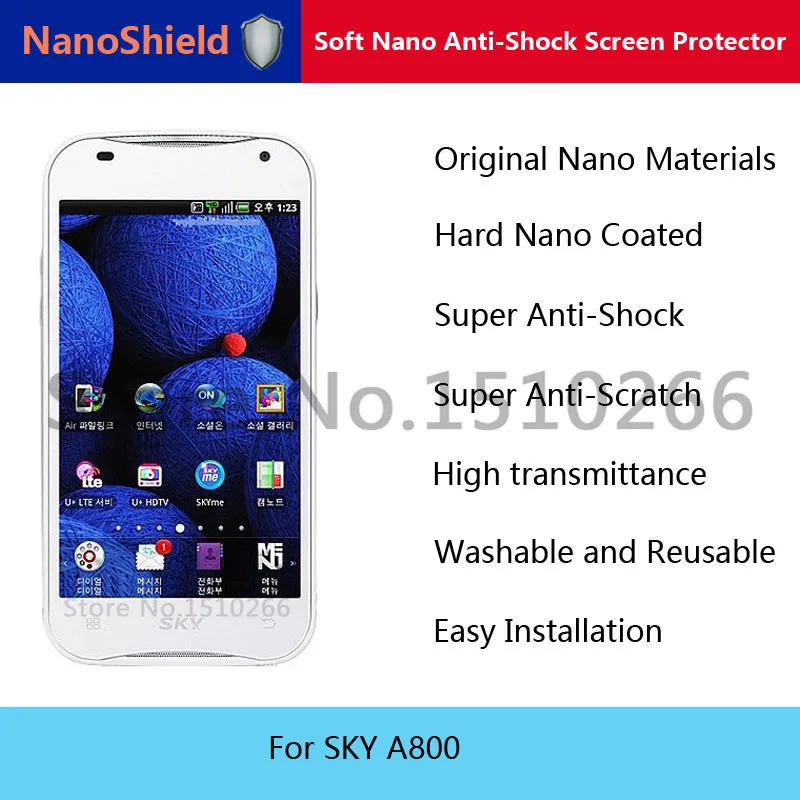 Нанощит Нано покрытием + ТПУ Мягкая Анти Шок Взрыв Протектор Экрана Мобильного