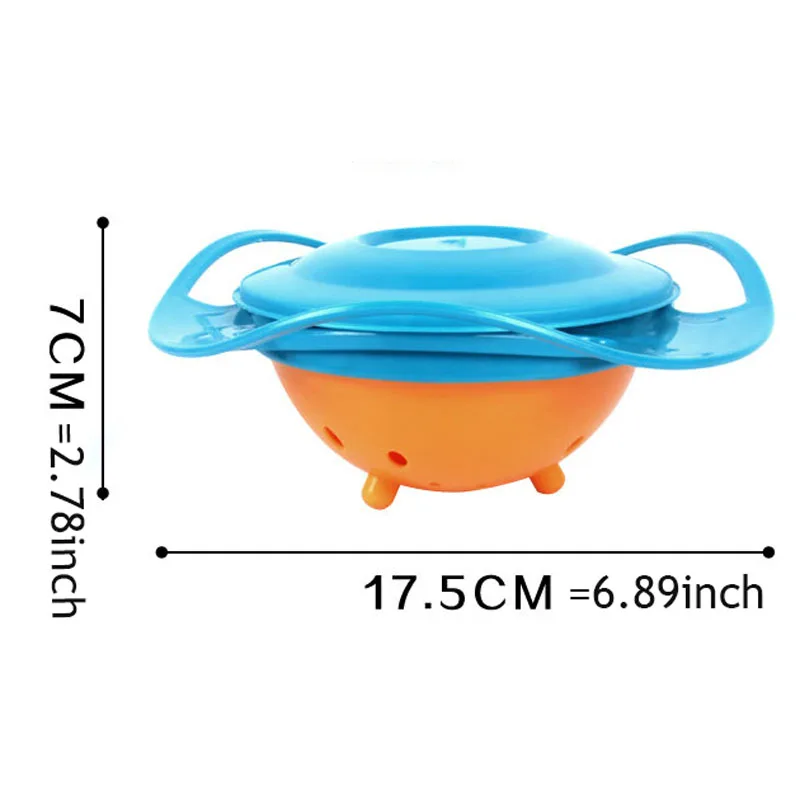 Детская миска с гироскопом поворачивающаяся на 360 градусов|baby bowl|bowl 360children's