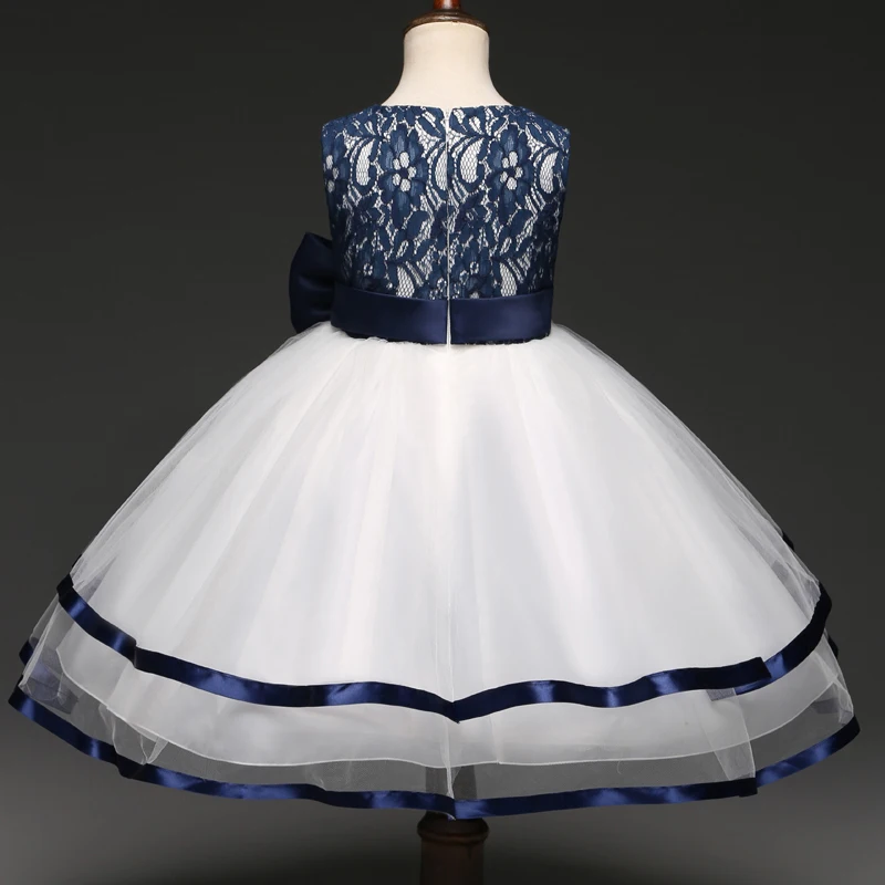 Children 4 5 6 years girl Birthday party Dresses Infant kids wear for Summer Wedding Bridal Dress Bow Print Teen clouthes | Детская