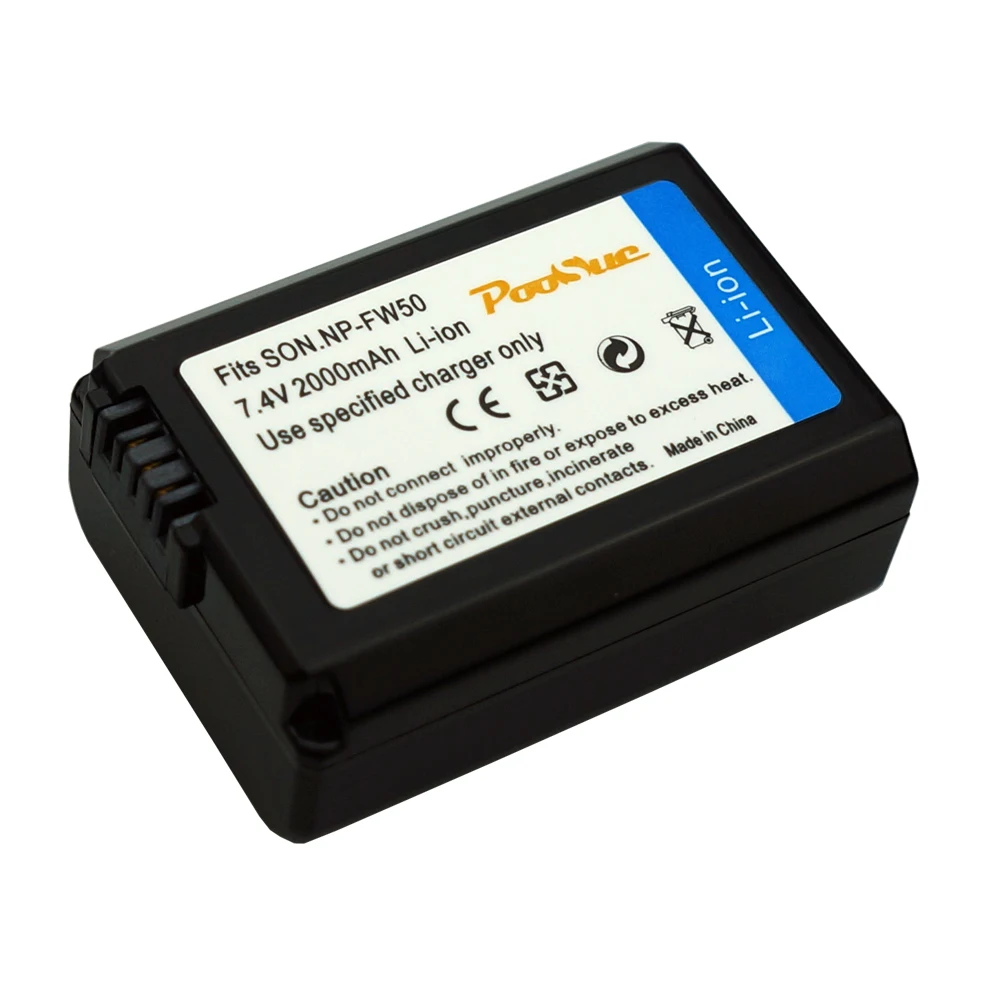 Для sony npfw50 NP FW50 Battery + LED USB Charger For Sony np fw50 battery Alpha a6500 a6300 a7 7R a7R II a7II NEX 3|Цифровые