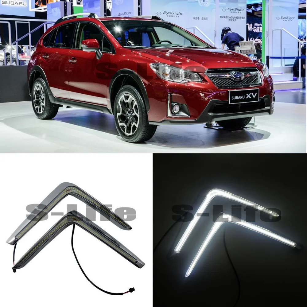 Светодиодный дневные ходовые огни DRL для Subaru XV 2016 ~ 2018 светодиодный