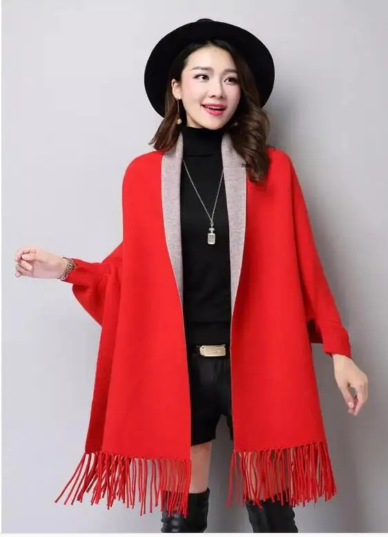 Зимний Теплый женский шарф зимний южнокорейский шерстяной вязаный с длинными