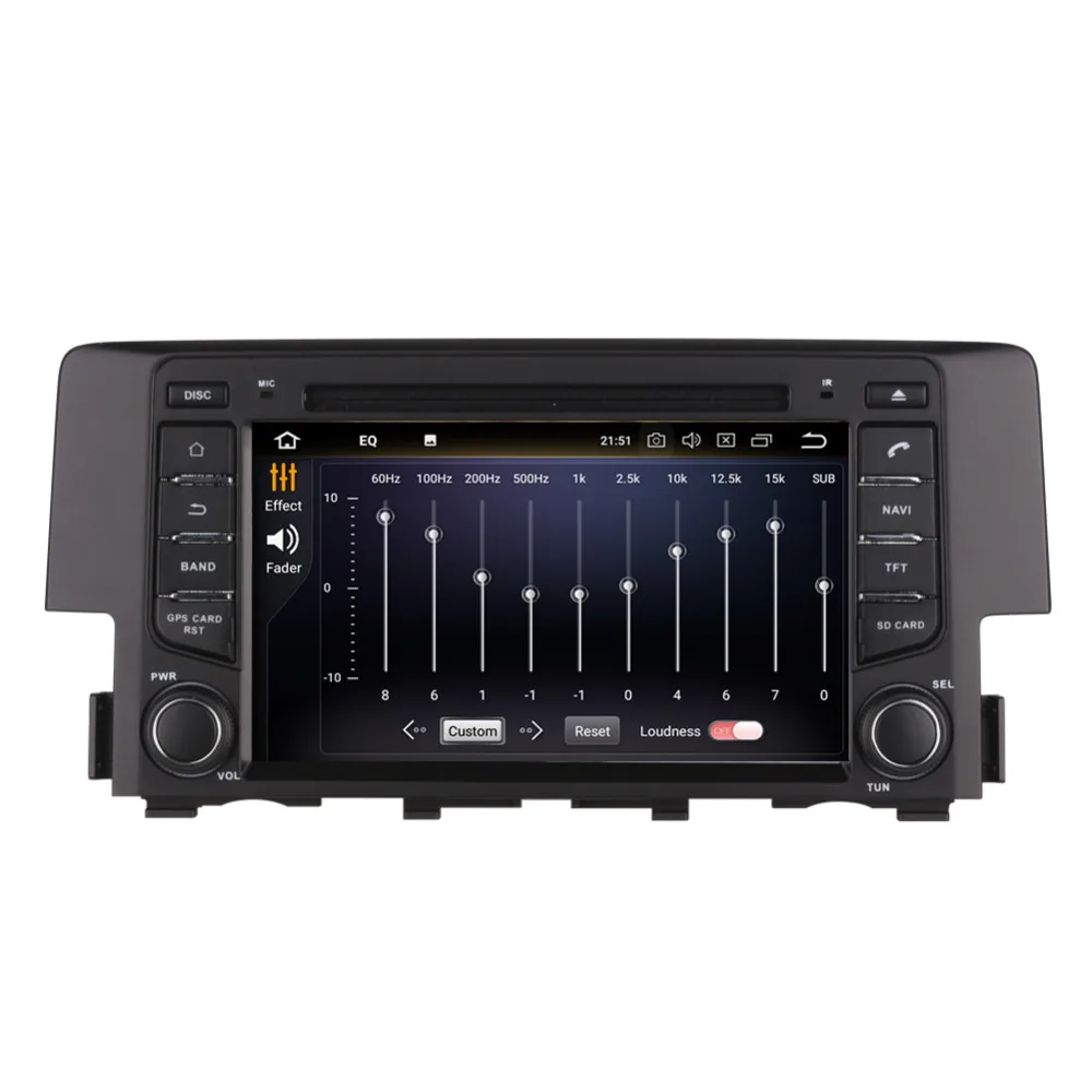 4 ГБ ОЗУ Android 8 0 Восьмиядерный автомобильный ПК GPS головное устройство для Honda Civic