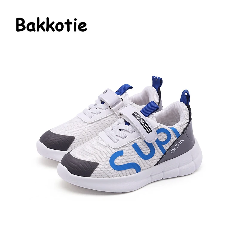 Bakkotie 2018 New Fashion Autumn Kid Soft Black Brand Shoes Baby Boy Casual Girl Sport Sneaker Child Mesh Flats Trainer | Детская одежда
