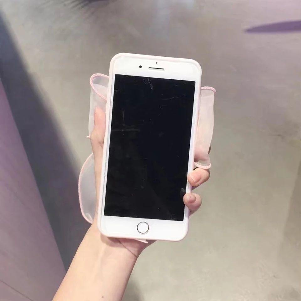 Подарок для iPhone 7 чехол с бантом прекрасный прозрачный Plus/6 S/6 S мягкий девочек |