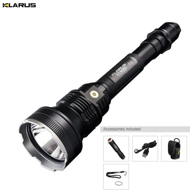 Светодиодный фонарик KLARUS XT30R CREE XHP35 HI D4 1800LM 820 м перезаряжаемый для охоты фонарь +
