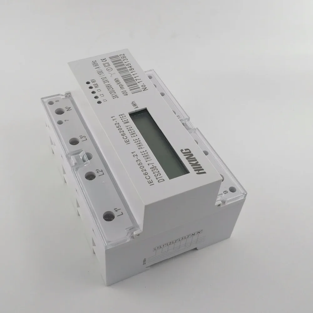 10(100) A 3*120 V/208 V 60HZ Трехфазный din-рейка кВтч Ватт час din-рейка счетчик энергии lcd