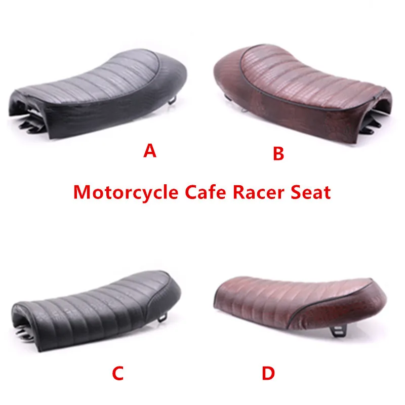 Мотоциклетное седло из кожи аллигатора плоское для Honda Yamaha Suzuki Kawasaki BMW