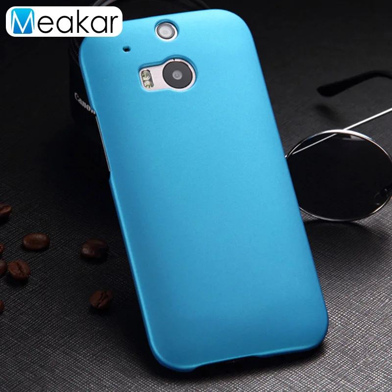 sky blue Матовая Пластик Coque 5.0For Htc One M8 чехол для Htc One M8 глаз M8S M8ew телефона чехол-лента на заднюю панель - Цвет: sky blue