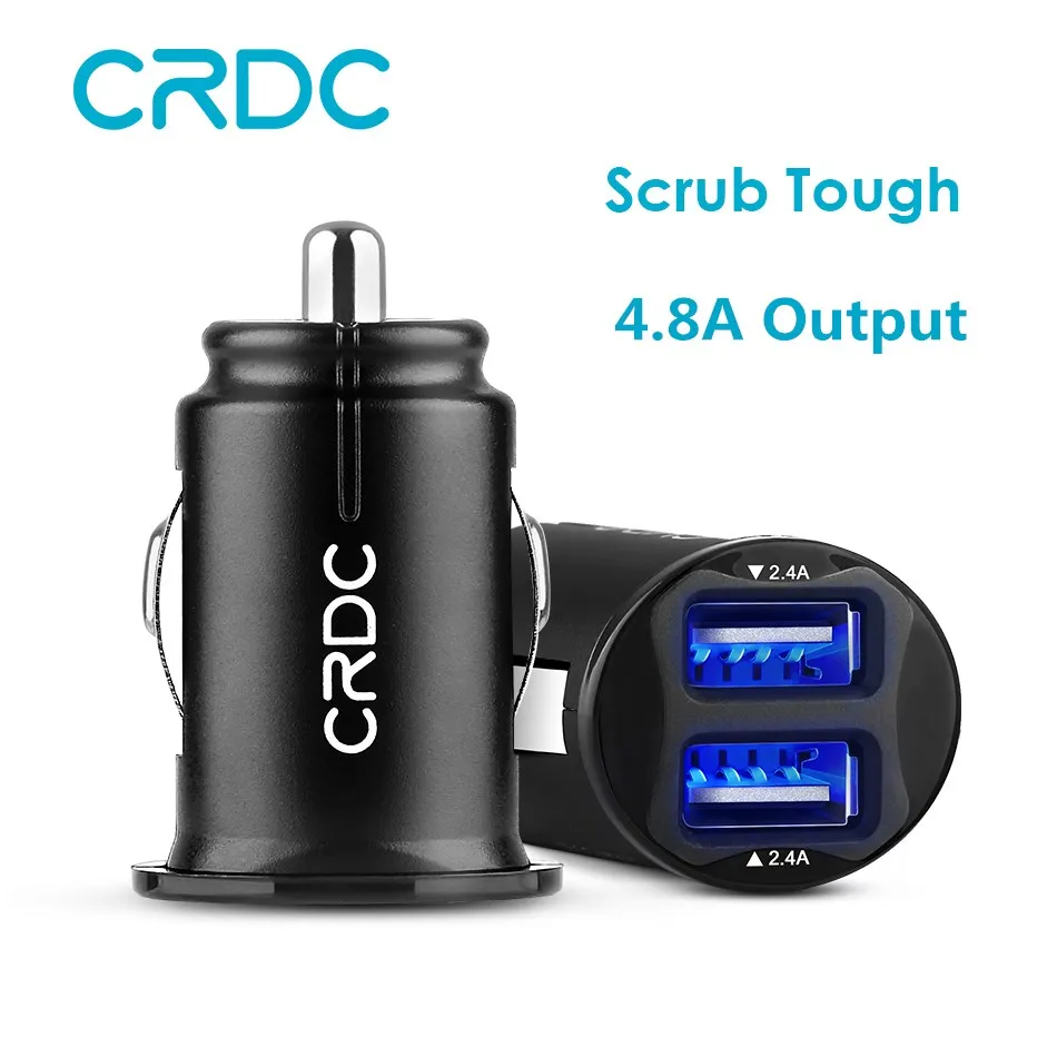 CRDC автомобильное зарядное устройство быстрая зарядка двойной Переходник usb для