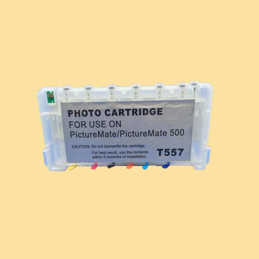PM500 чернильный картридж с постоянным чип для Epson T557 T0557 перезаправляемый