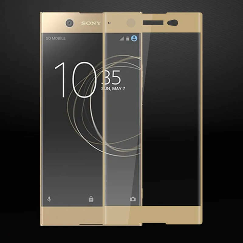 9H 3D закаленное стекло LCD изогнутая полная защитная крышка для экрана Sony Xperia XA XA1