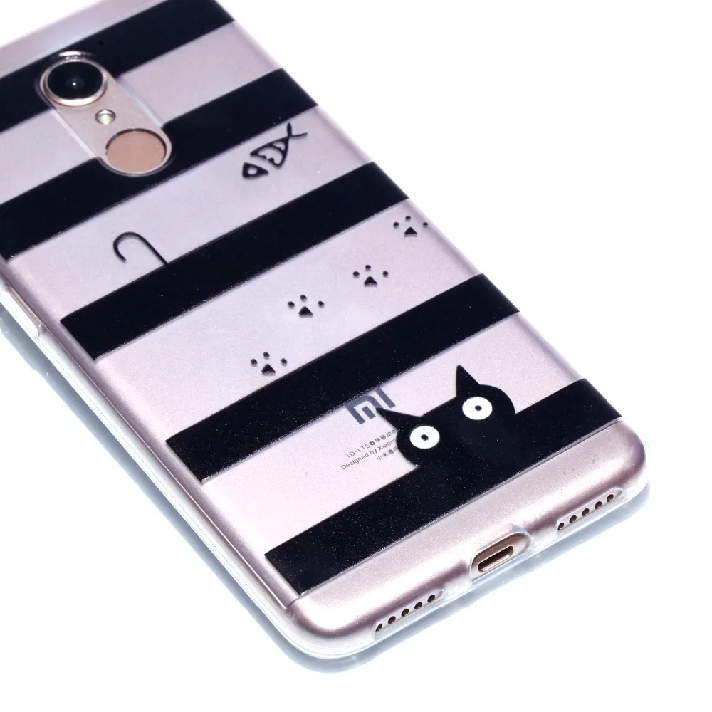 For Redmi 5 Cases Ultra Thin Cartoon Transparent Soft Silicone Back Cover Xiaomi Note Mobile Phone Shell Funda |