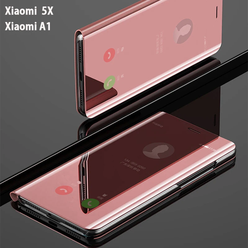 Чехол для телефона с откидной крышкой и умным зеркалом чехол Xiaomi MiA1 Mi A1 5X A 1
