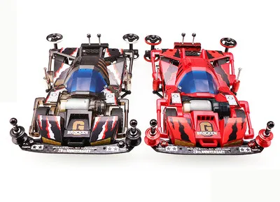 Tamiya Mini 4WD модель гонщика автомобиль 19414 гигантский красный и черный Racer