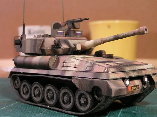 FV101 скорпион танк Камуфляж 3D бумажная модель DIY игрушка|Картонные конструкторы| |