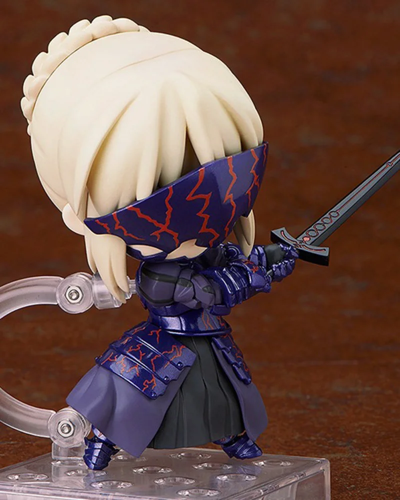 Японский Аниме Фигурки Симпатичные Nendoroid Fate Stay Night Black Сабер Модель Игрушки 10 СМ