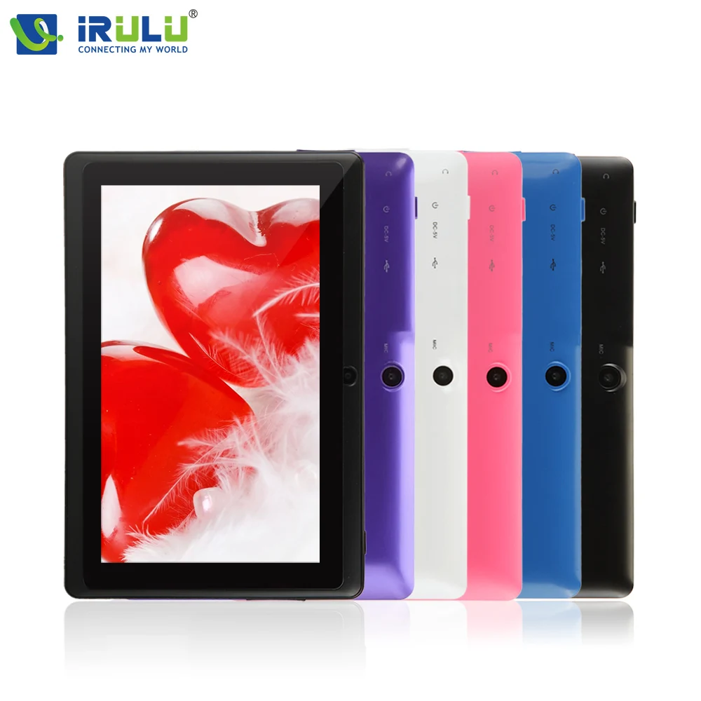 Irulu eXpro X1 7 &quot планшет PC 8 ГБ Android 4.4 четырехъядерных процессоров 1024 * 600 HD двойной