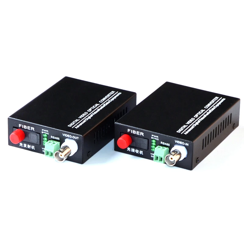 1 пара 1 CH волоконно-оптические Media Converter 1V1D RS485 аналоговый Камера видео конвертер FC UPC