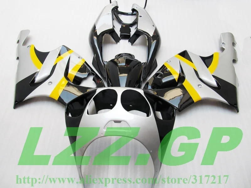 

silver yellow black fairing kit For KAWASAKI NINJA 96-03 ZX7R 96 97 98 99 00 01 02 03 ZX 7R ZX-7R 1996 1997 1998 2003