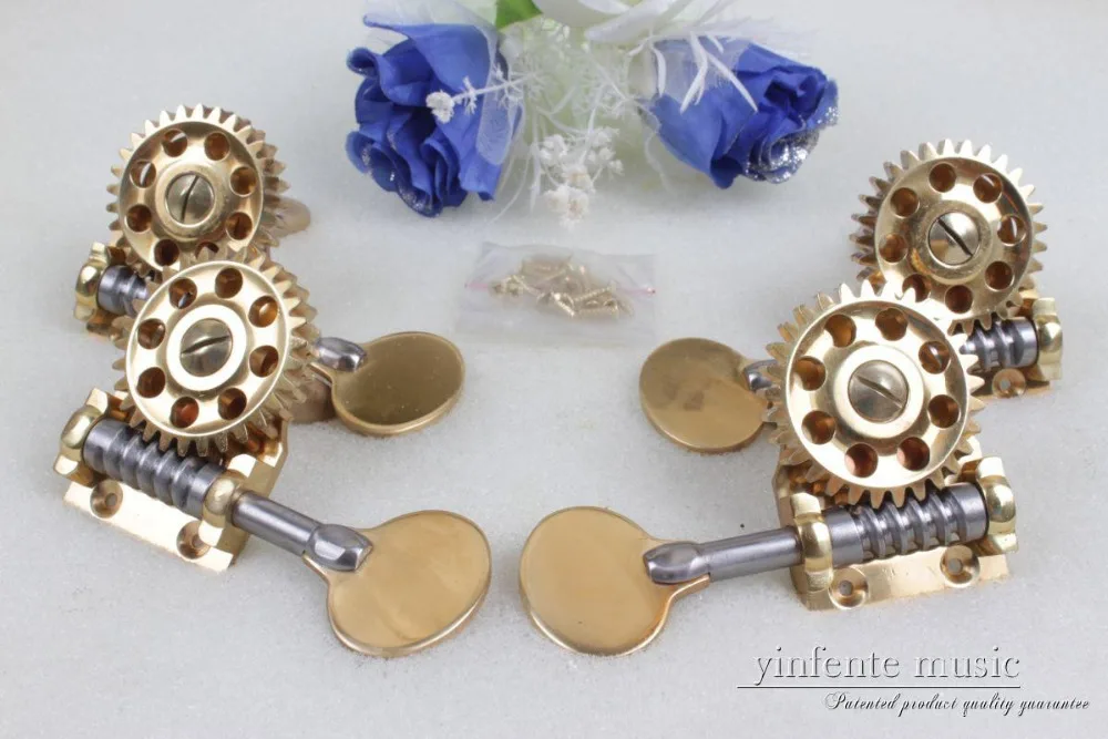 Высокое Качество Вертикальный двойной басовый колышек металлический латунный