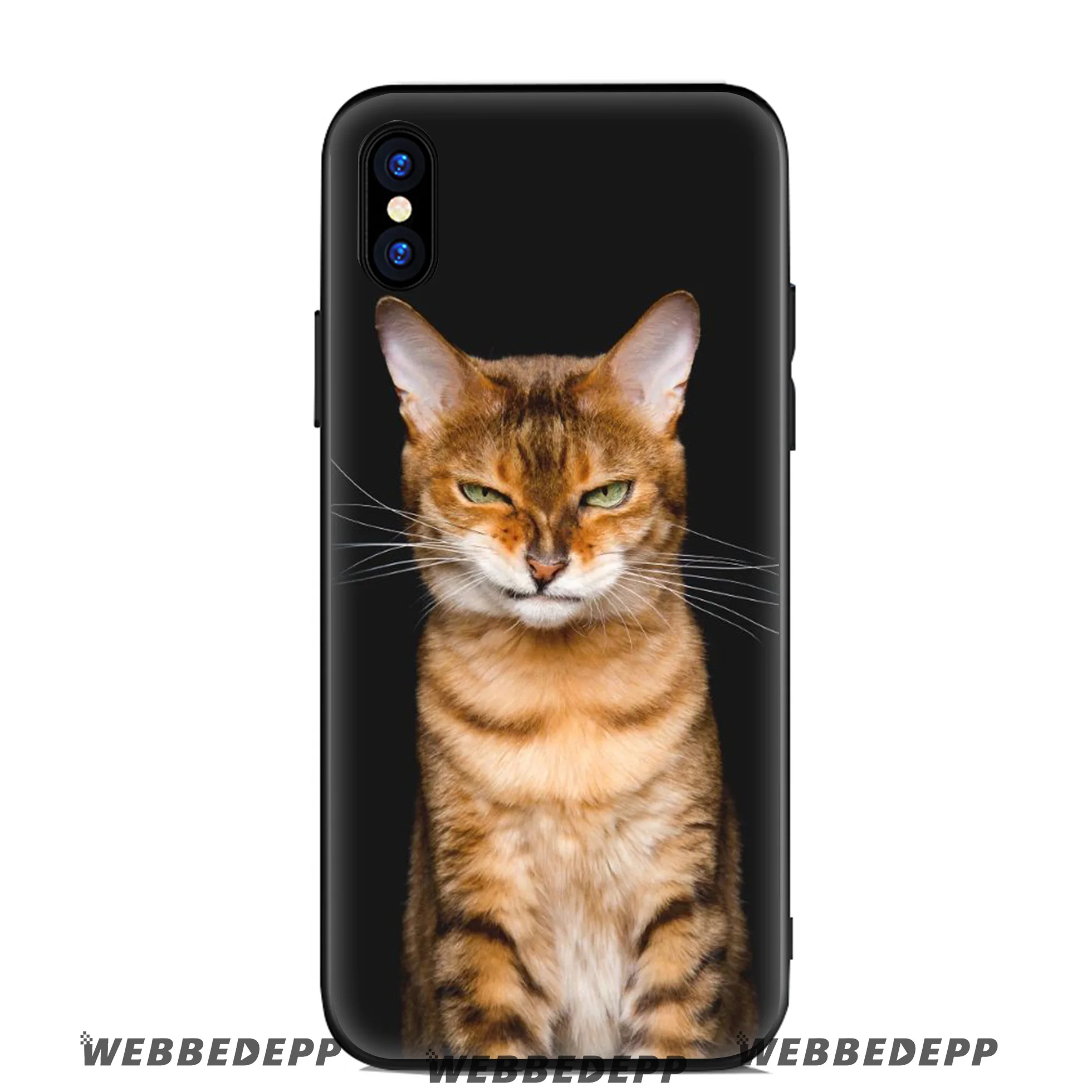 WEBBEDEPP Fat Orange Cats Soft Silicone Case for Apple iPhone 11 Pro Xr Xs Max X or 10 8 7 6 6S Plus 5 5S SE TPU |