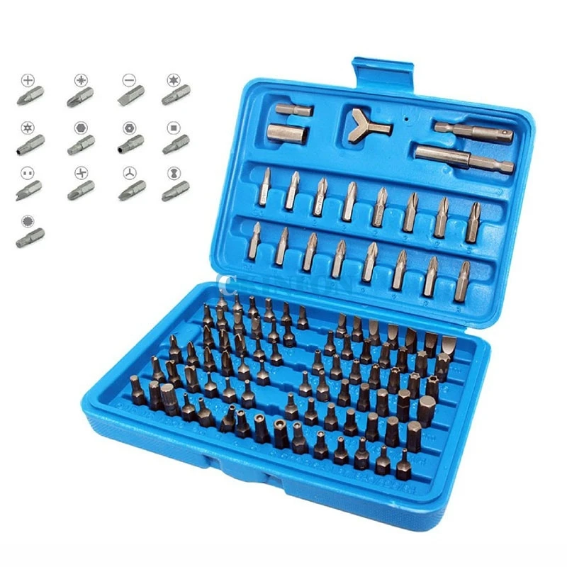 

DHL 20Set x100pcs Screwdriver Security Bit Set Steel Torx Star Tamper Screws Hex Key Slotted Tri Screw Driver Bit Torx