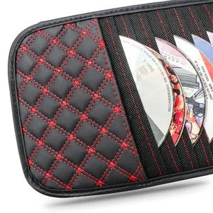 Высококачественный черный/красный чехол с 12 дисками для CD DVD Автомобильный