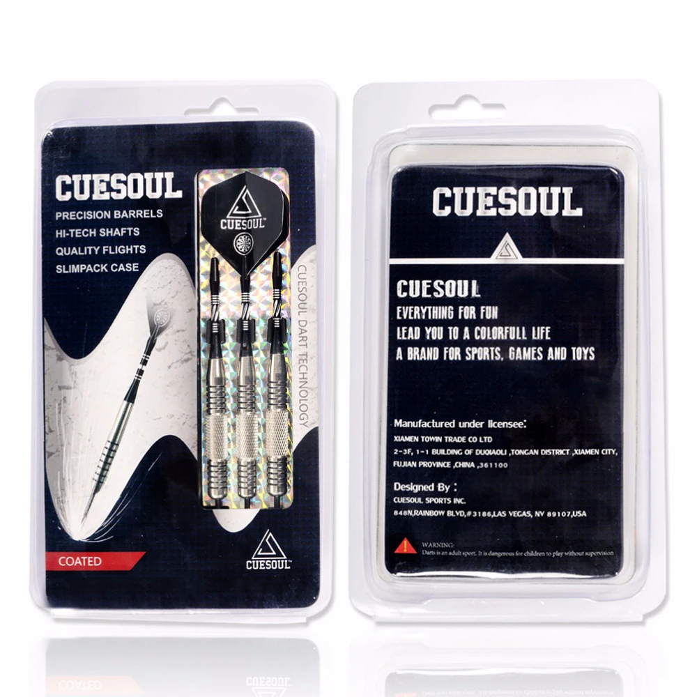 CUESOUL 23g Dart Barrels Steel Tip Darts Set With Aluminum Shafts and Slim Case Free Shipping | Спорт и развлечения