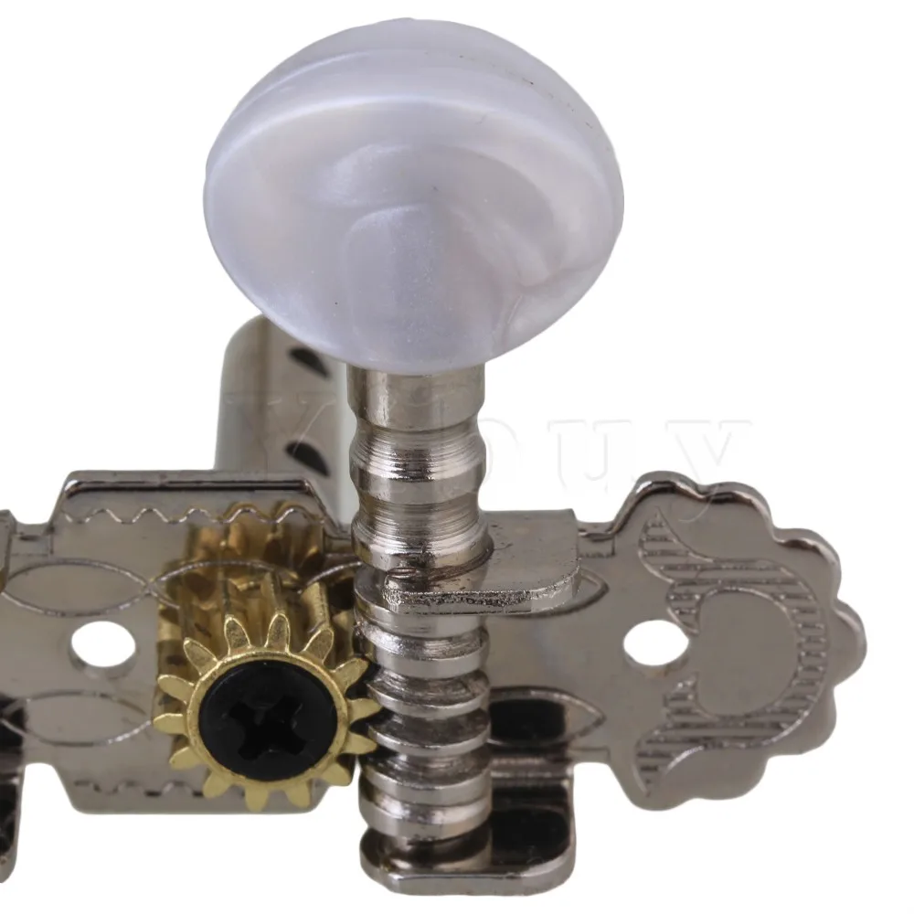 

Yibuy 10 String Electric Guitars White 5R5L Tuning Pegs Machine Head Zine Alloy