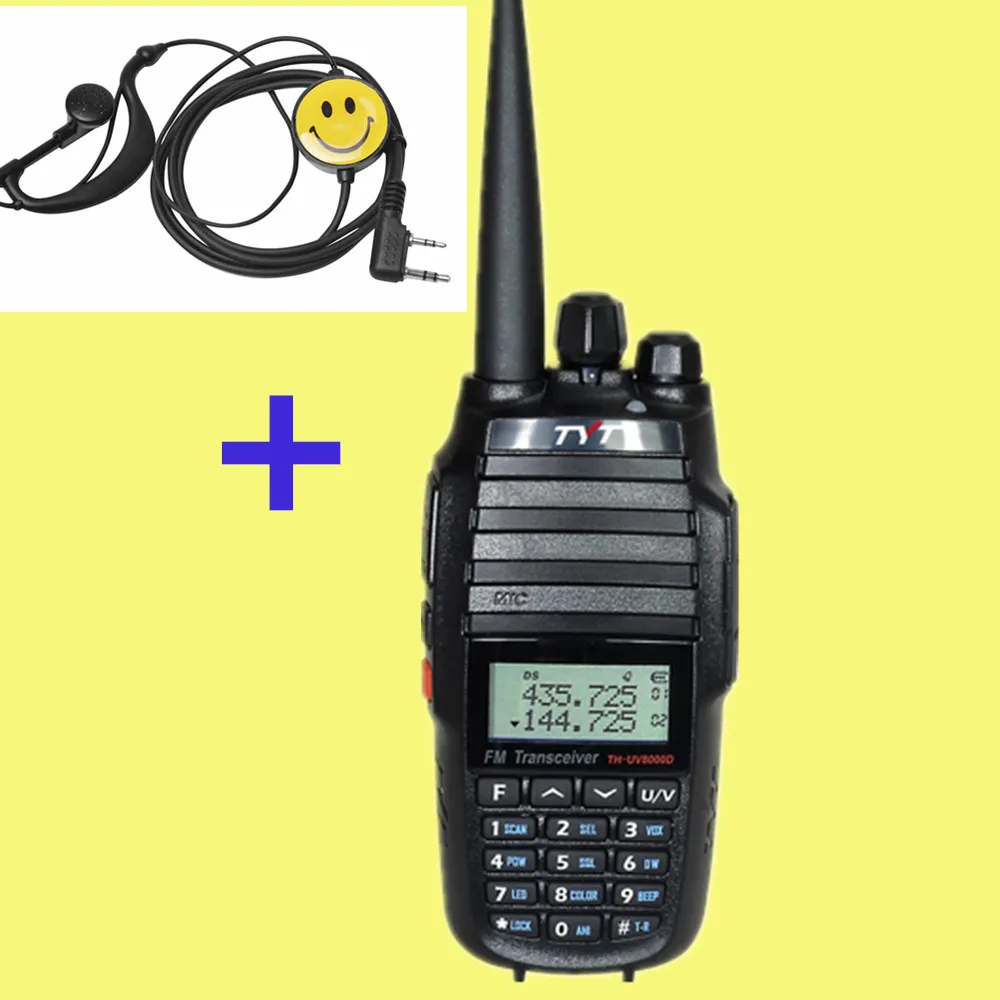 

TYT TH-UV8000D Ham Radio 10 Watt woki toki UHF or VHF walkie talkie long range 10km Dual Band Two Way Radio