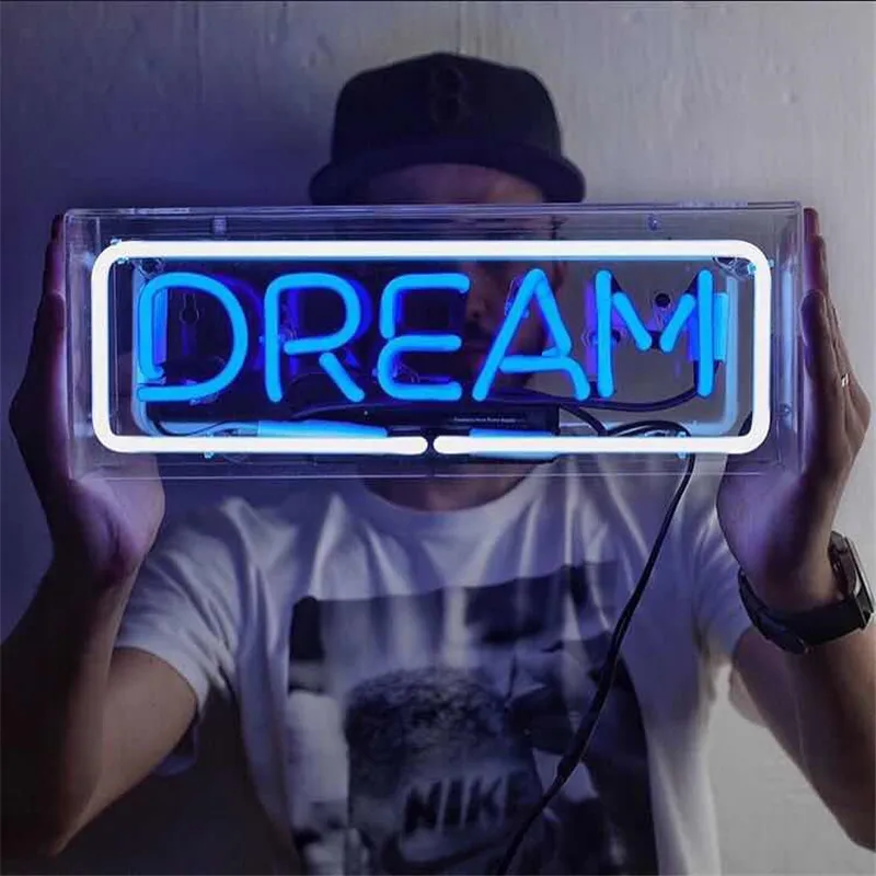 INS Hot YEAH Dream, Настоящая стеклянная трубка, неоновый ламповый светильник, знак таверны, пивной бар, паб, украшение, неоновая лампочка, лампа, доска, коммерческий светильник ing