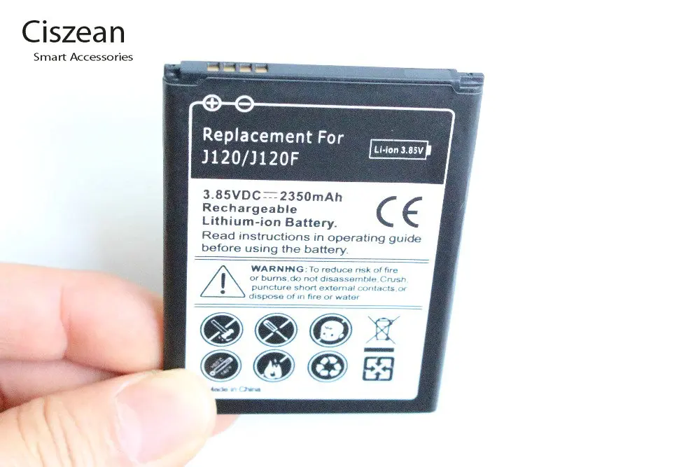 1x2350 мАч EB BJ120CBE / BJ120BBE сменная батарея для Samsung Galaxy 2016 Edition J1 SM J120 J120A j120A|battery for