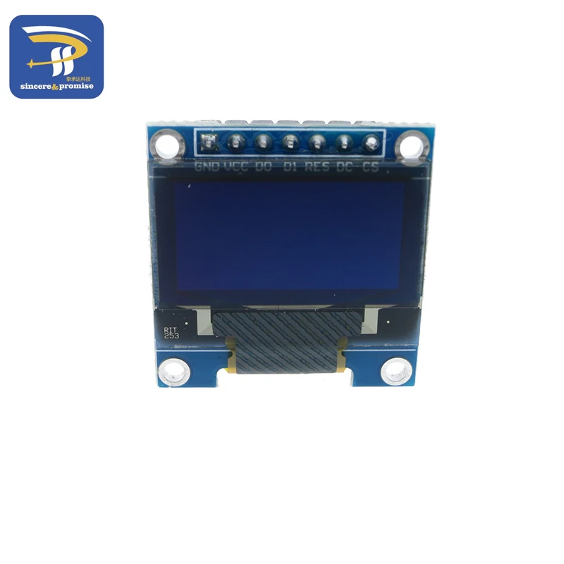 0,96 дюймовый SPI oled-дисплей модуль белого и синего цвета 128X64 OLED 7Pin желтый синий цвет чип драйвера SSD1306 для arduino DIY KIT