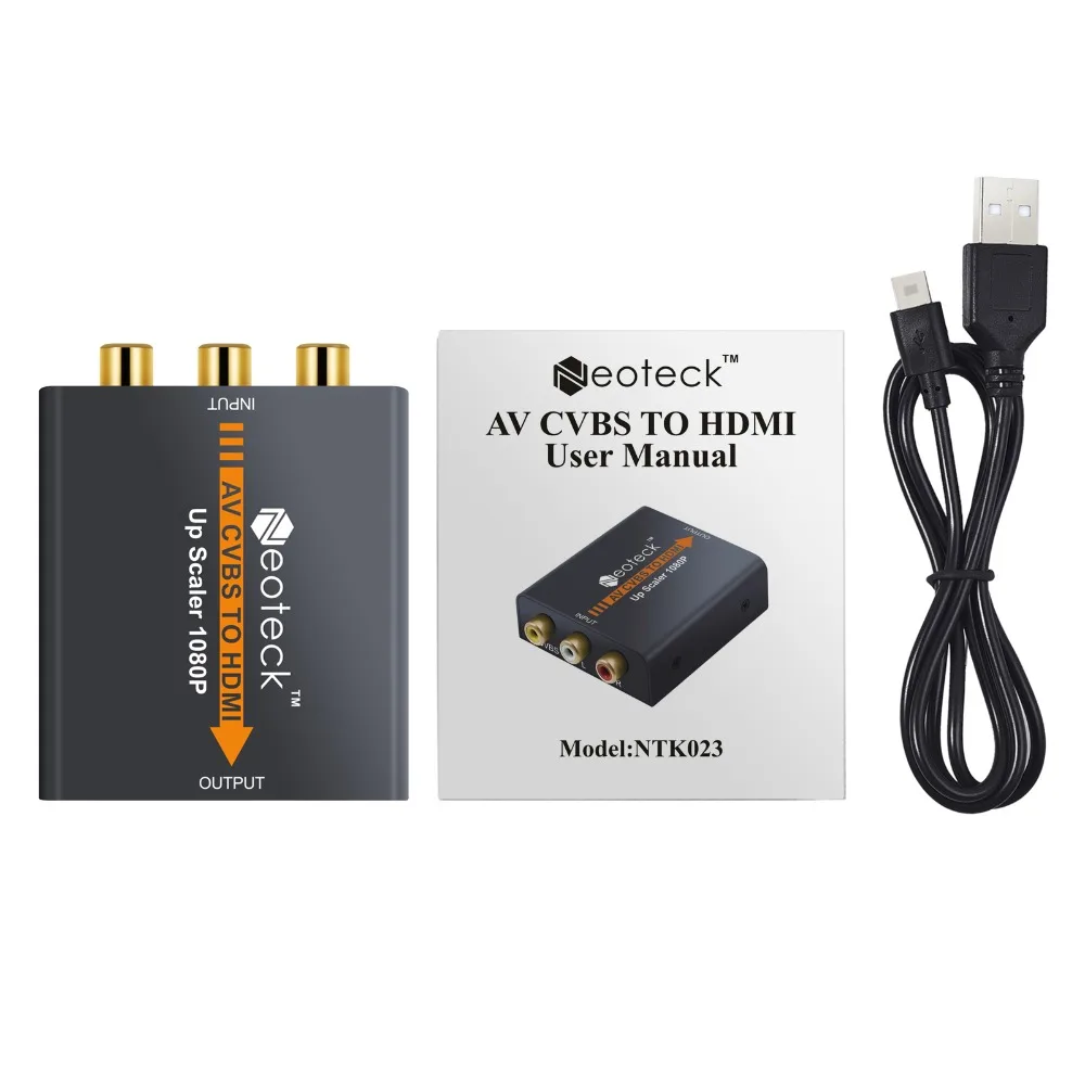 ESYNiC Мини CVBS к HDMI конвертер Full HD AV адаптер для ТВ ПК PS3 STB Xbox VHS VCR Blue-Ray DVD плееры 1080P 3RCA
