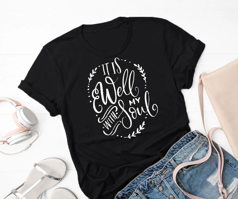 

Футболка с надписью «it is well with my soul»