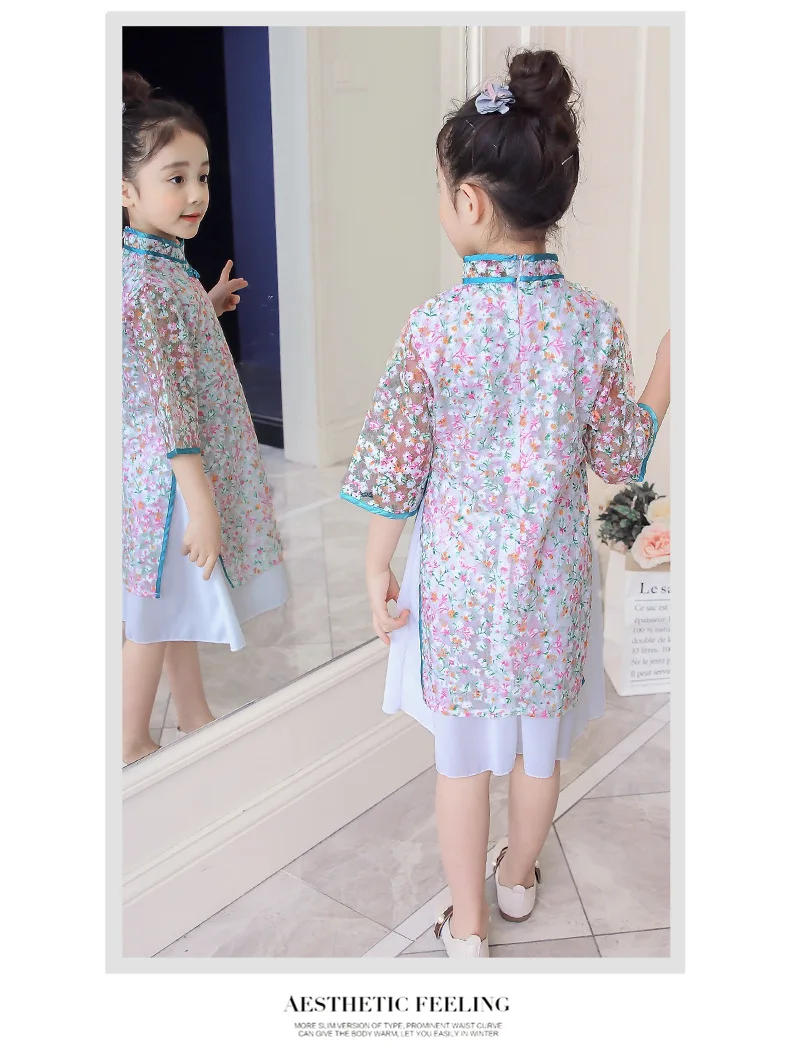 2019 модное современное платье Ципао для девочек подарок|cheongsam dress|cheongsam dress for