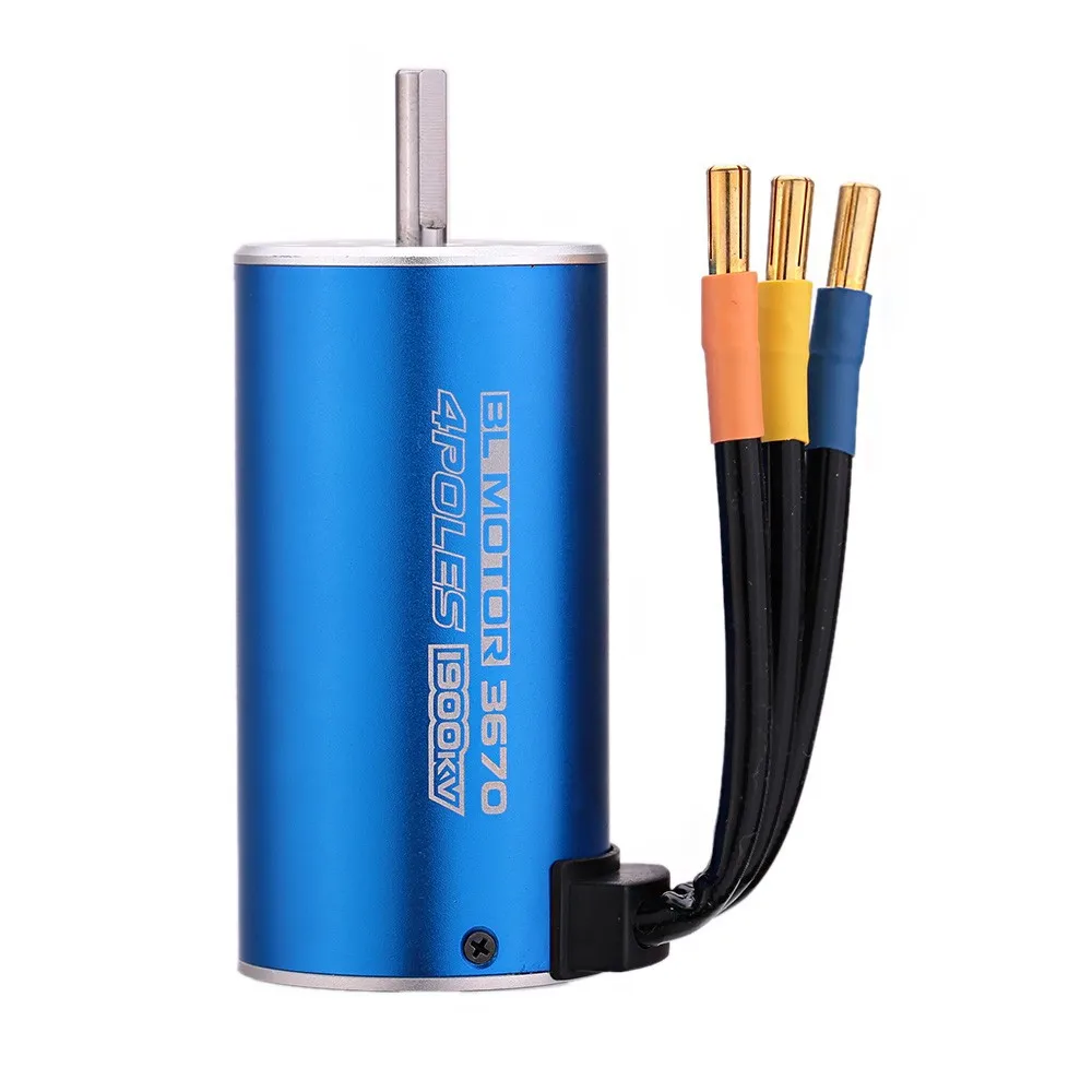 3670 2650KV 2150KV 1900KV 4 полюса Бесконтактный бесщеточный двигатель с 120A ESC и светодиодная