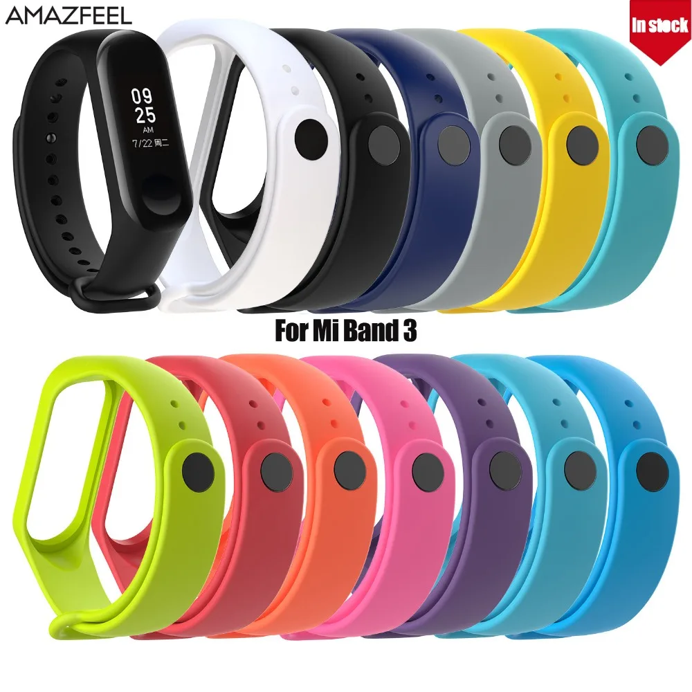 Ремешок AMAZFEEL для смарт браслета Mi Band 3 аксессуары Xiaomi ремешок 3|Смарт-аксессуары| |