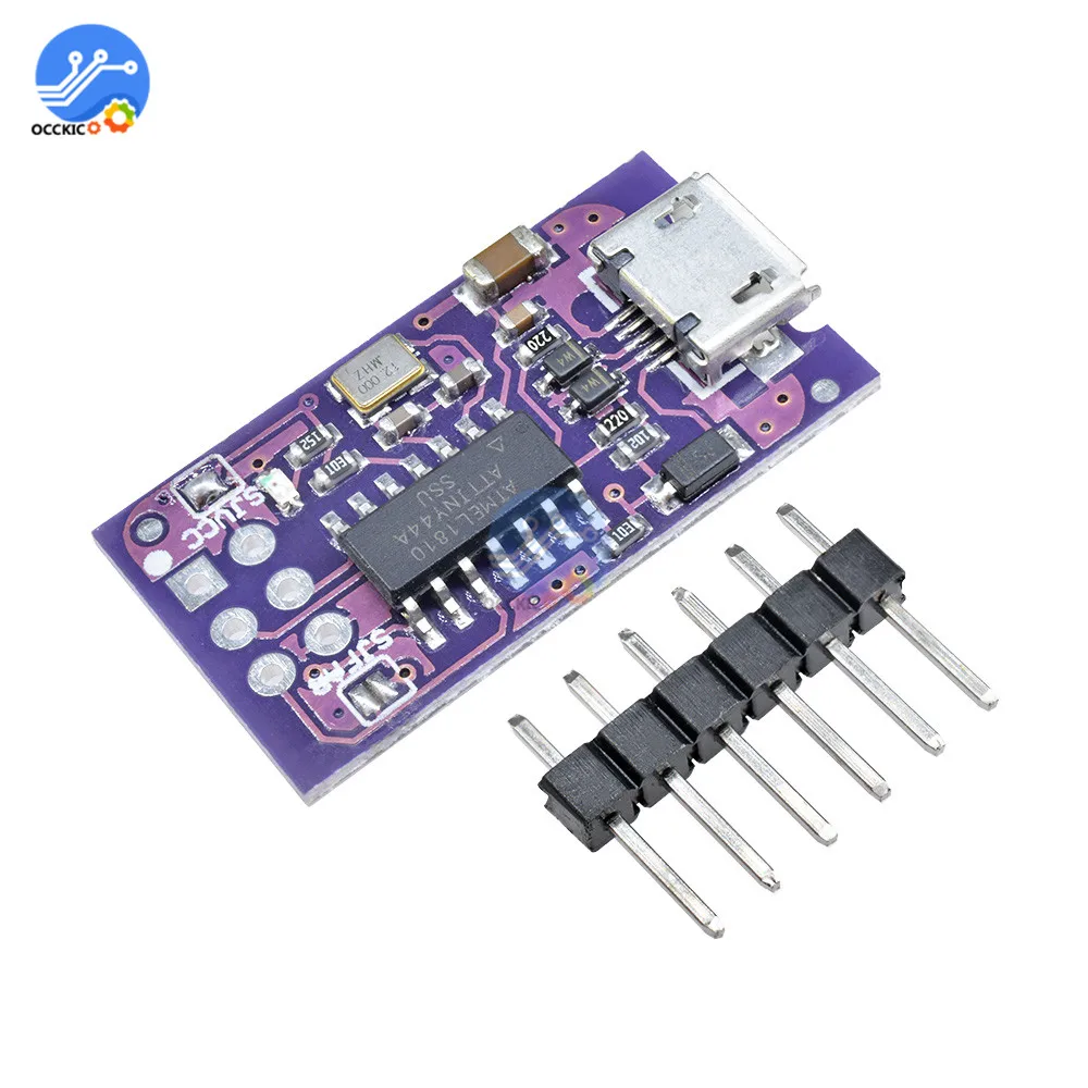 ATTINY44 модуль 5 в микро usb крошечный AVR ISP программатор для загрузчик ардуино