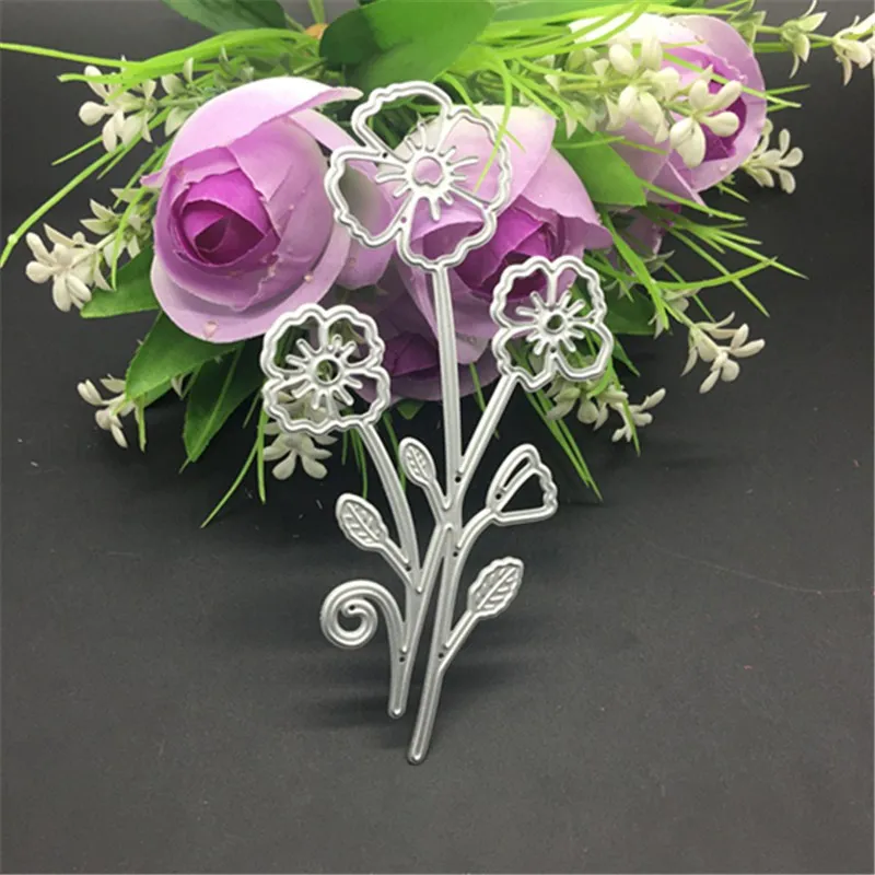 Металлический трафарет с тремя цветами для высечки сделай сам альбом